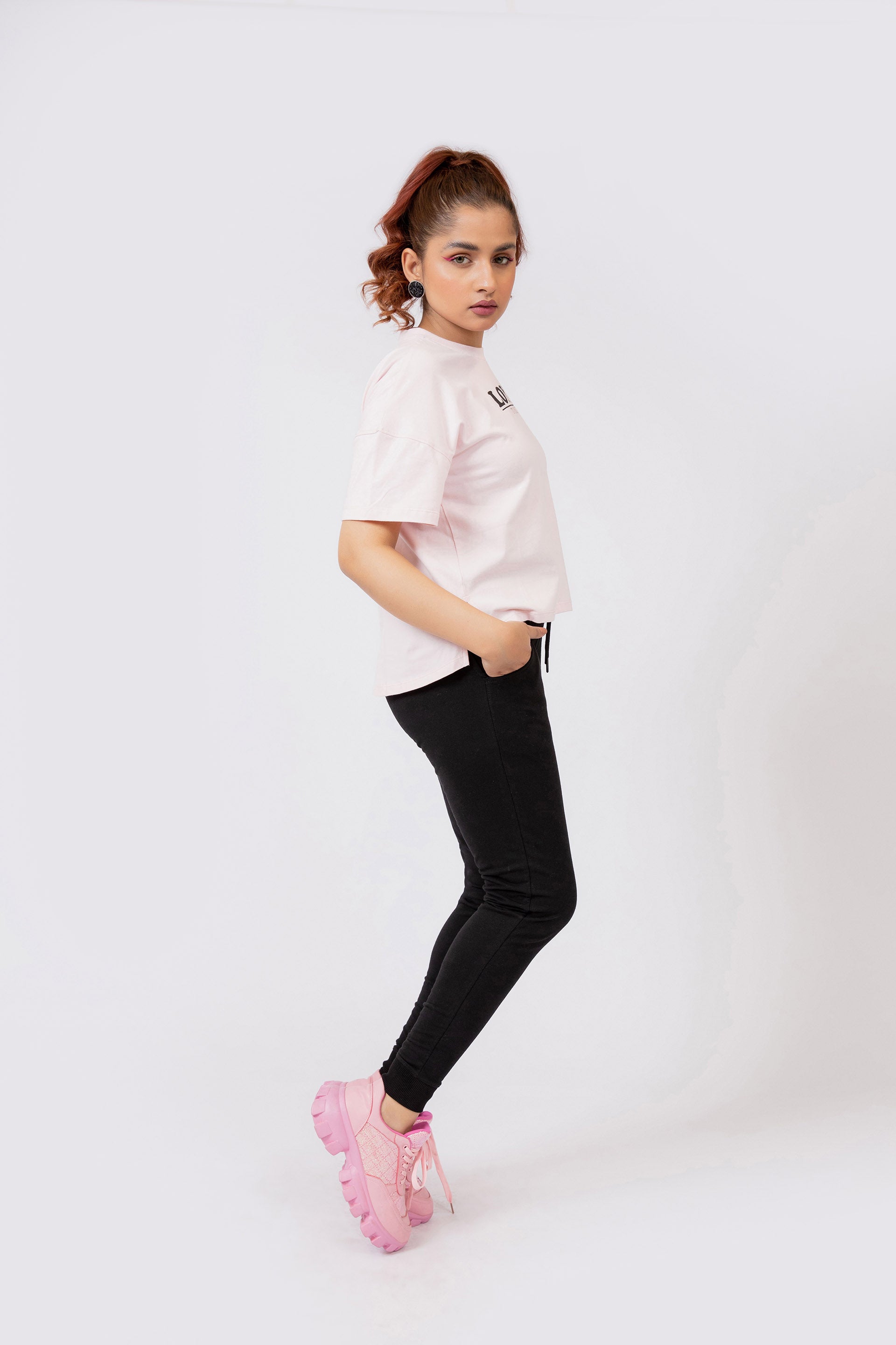 Graphic Pants Black