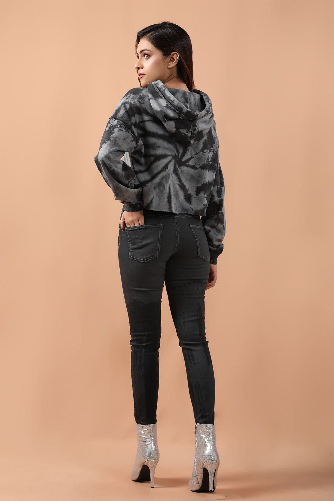Cropped Hoodie Grey (7212390252695)