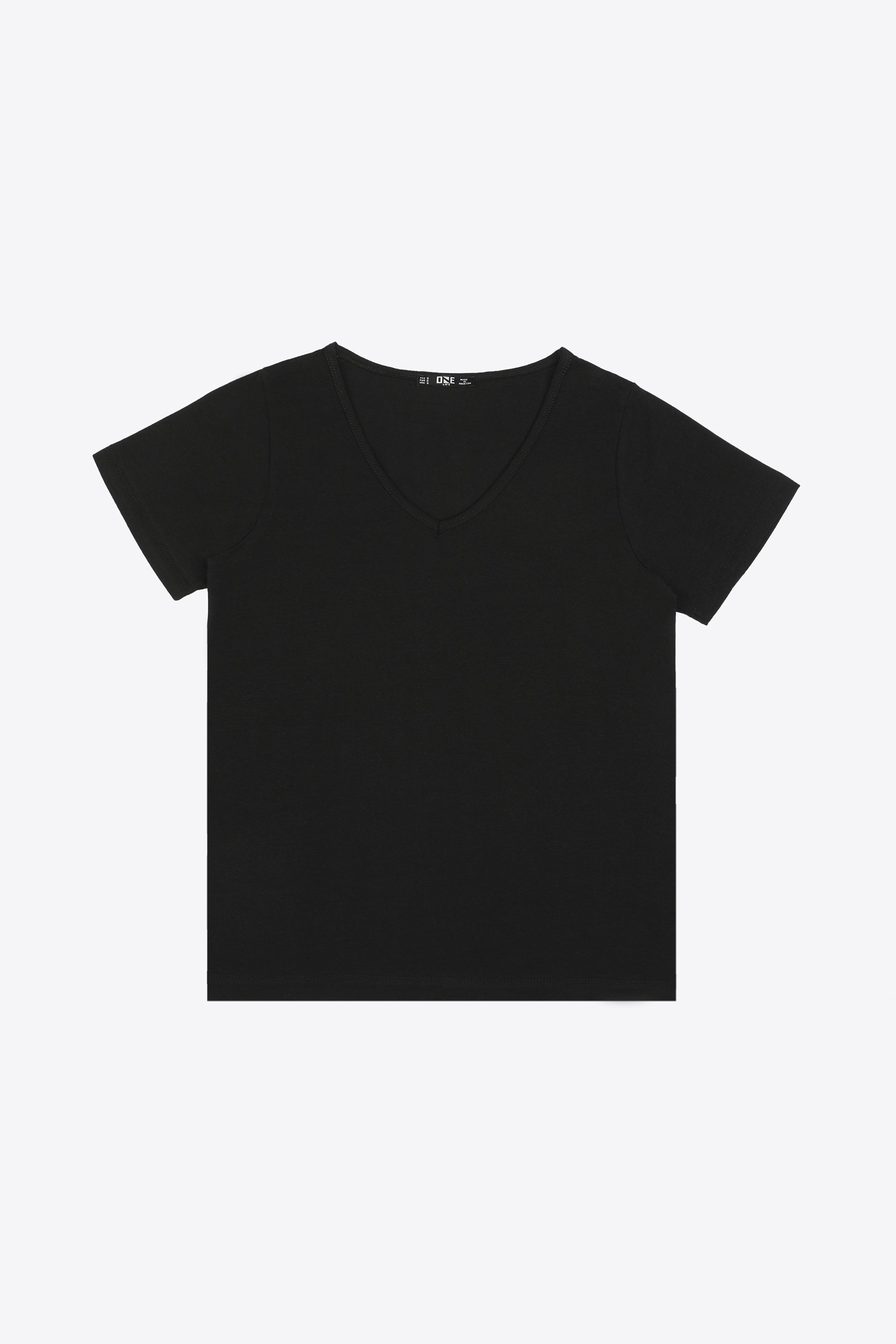 V-Neck Tee Black