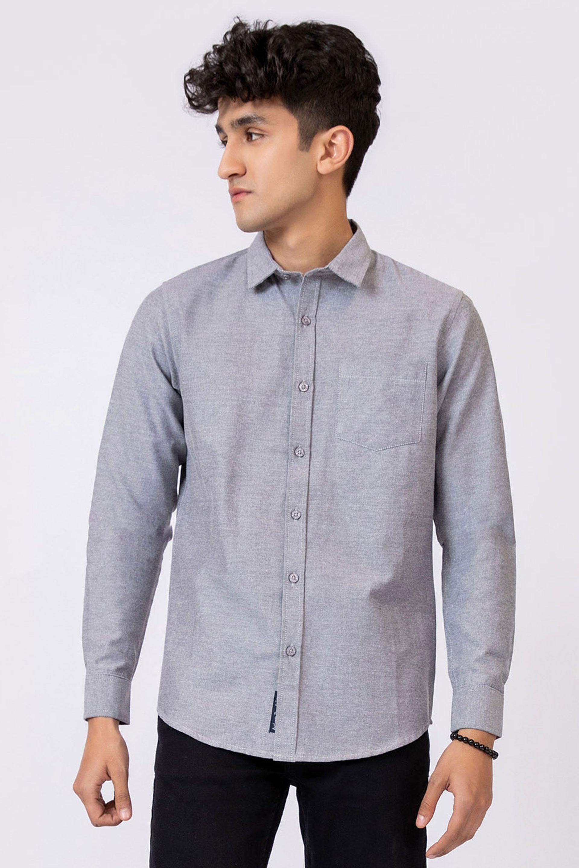 Solid Shirt Grey