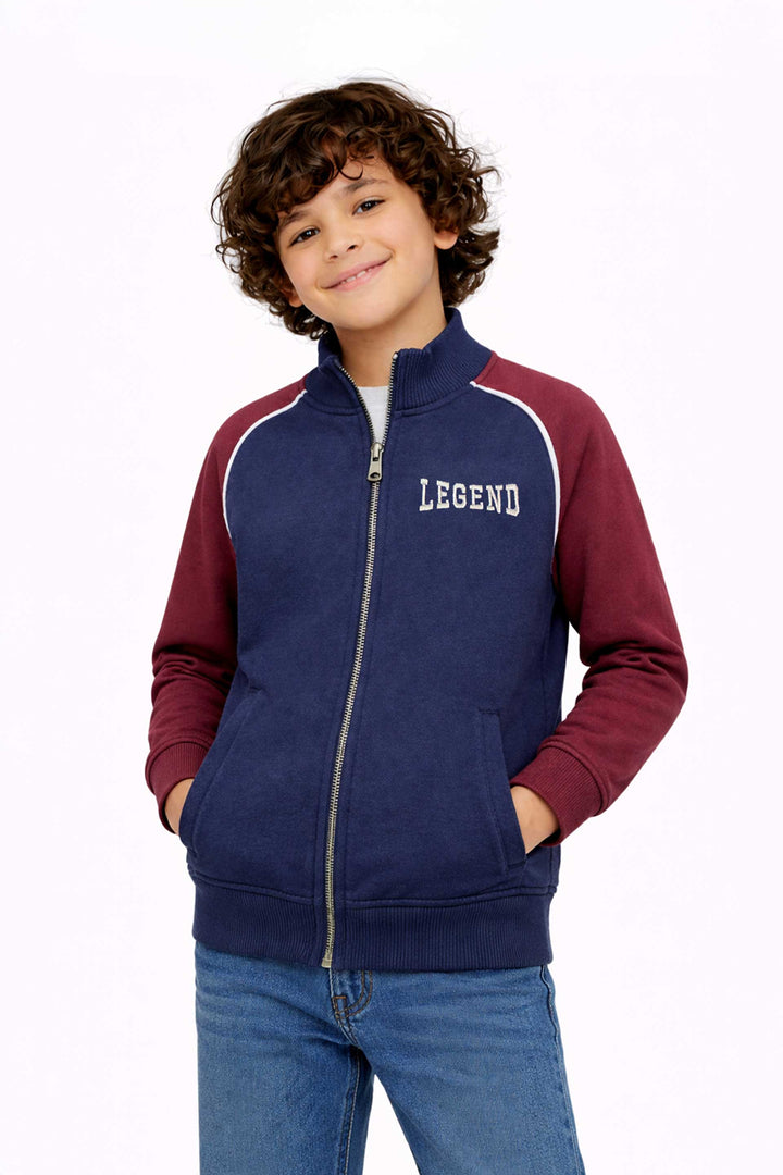 Mock-Neck Raglan Hoodie