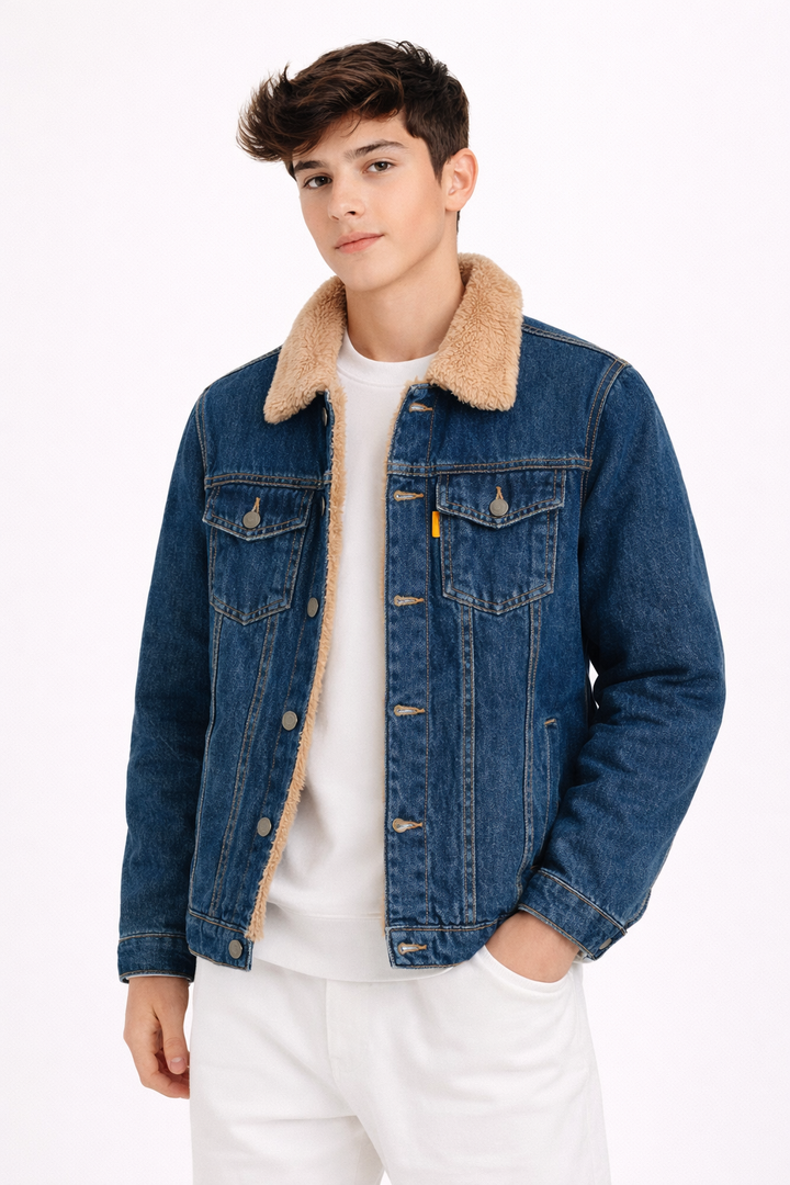 Denim Sherpa Jacket