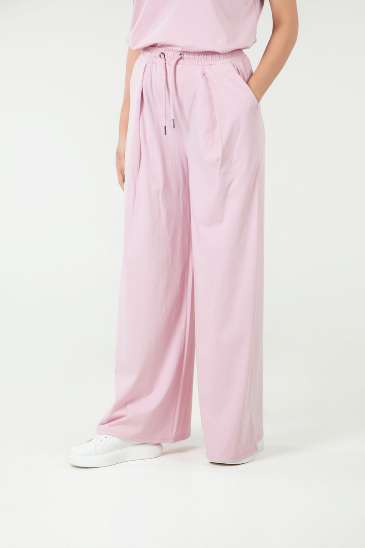 Pleated Wide Leg Trousers