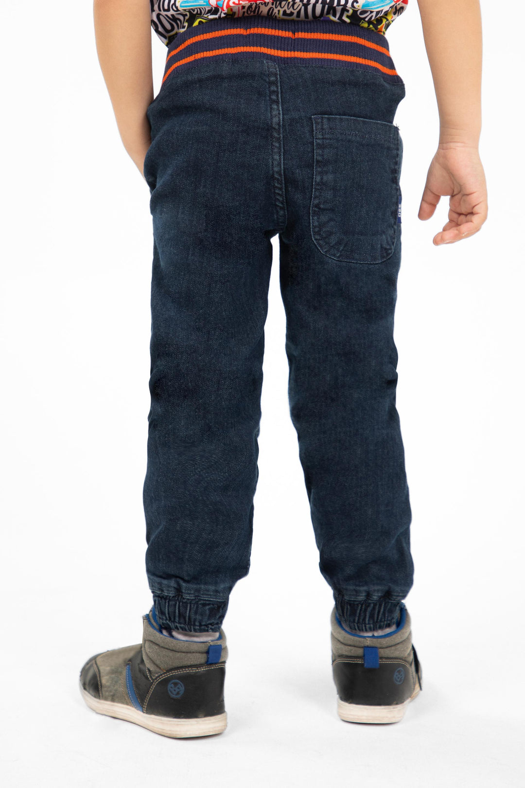 Ribbed Jogger Indigo