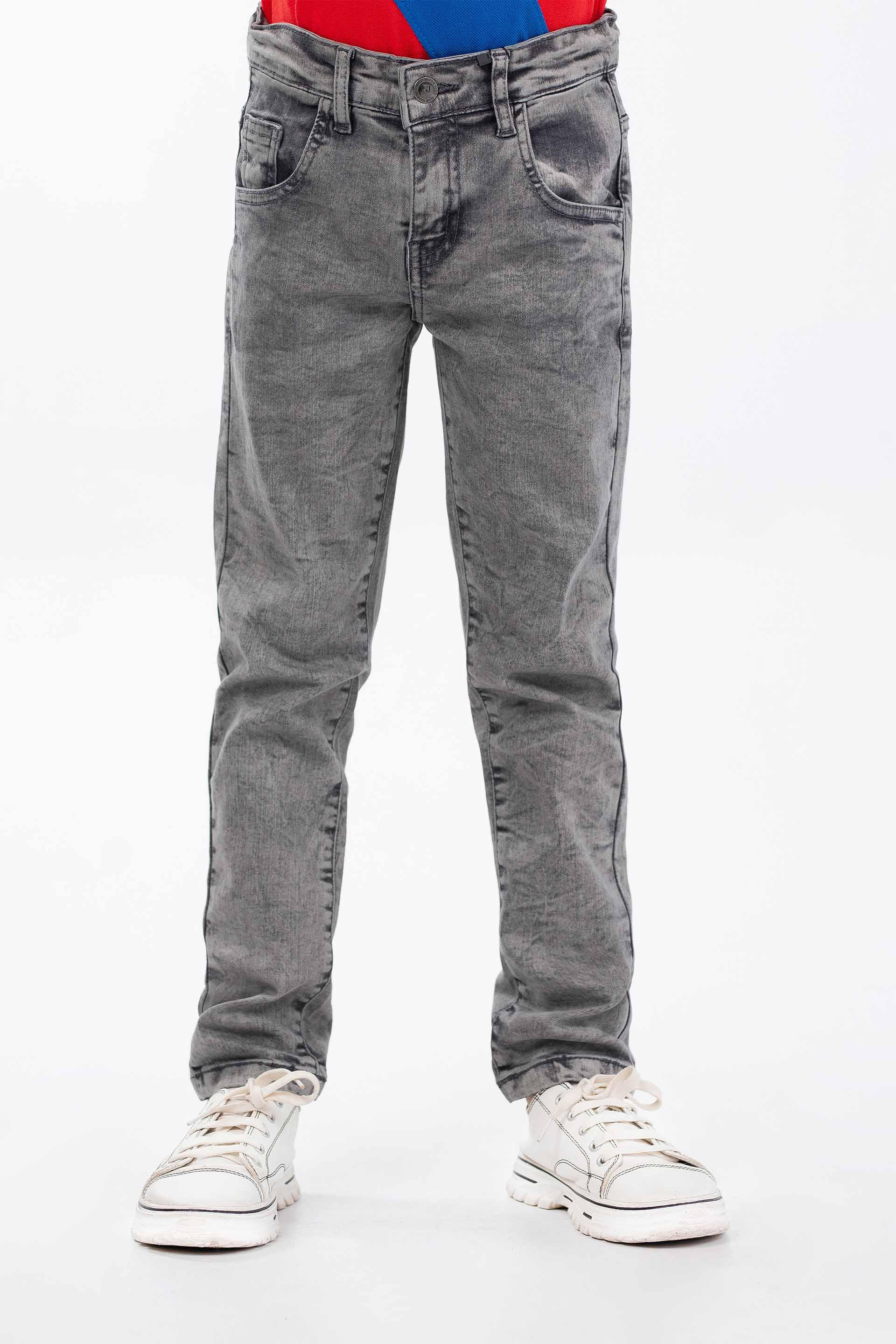 【BAON】Drain brushed washed denim pants Washed Skinny Jeans – ONE