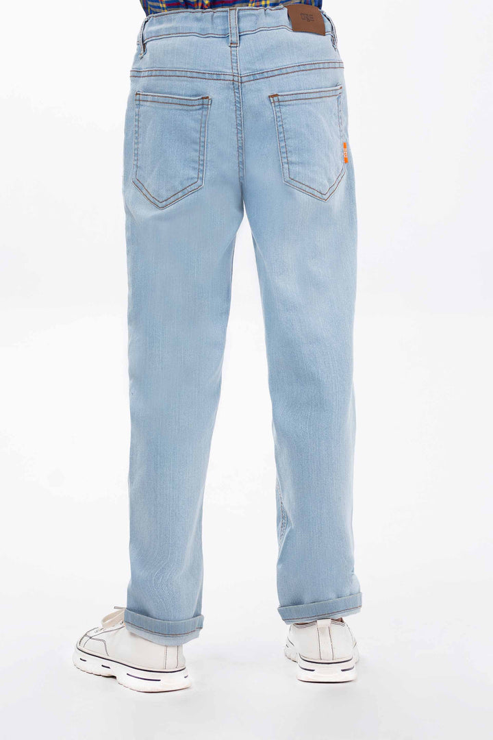 Turn-Up Slim Jeans