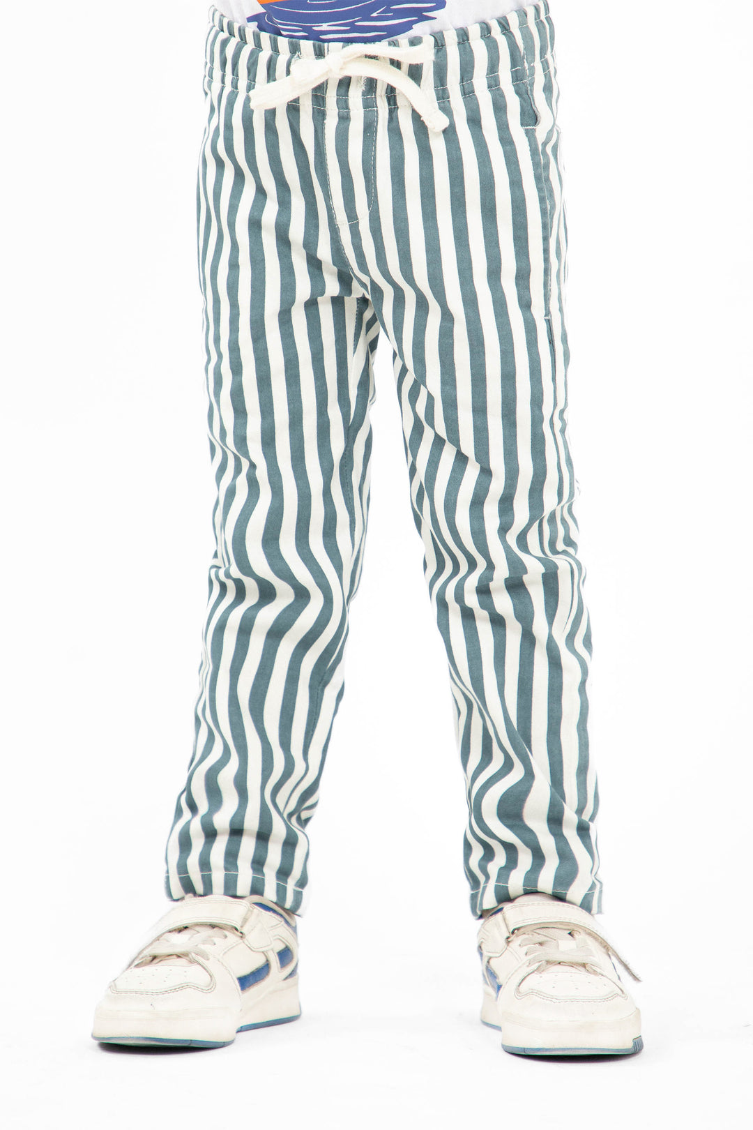 Printed Jogger Pants White/Blue