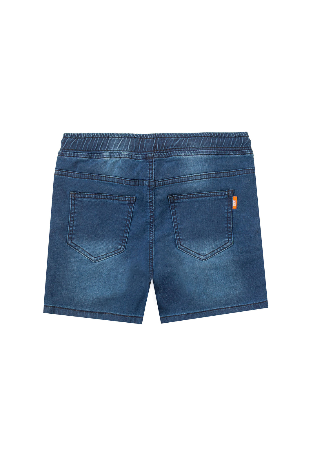 Pull-Up Denim Shorts Indigo