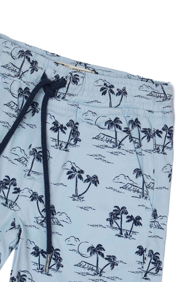 Printed Shorts Blue