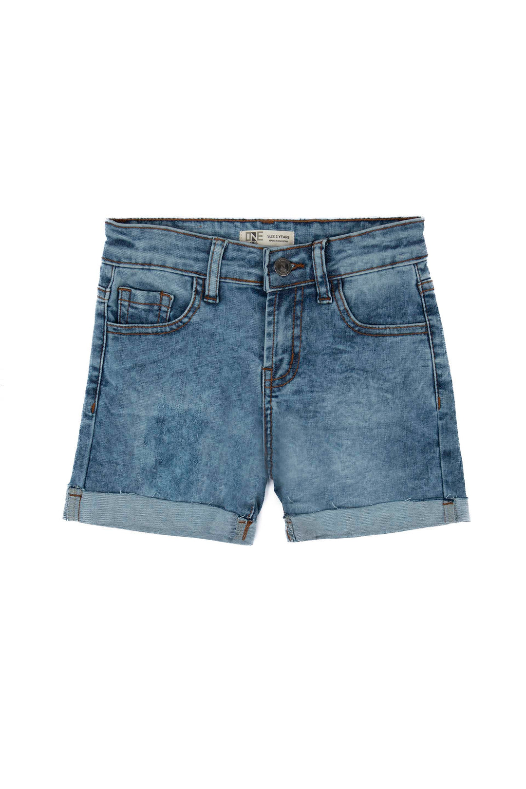 Rugged Denim Shorts Blue