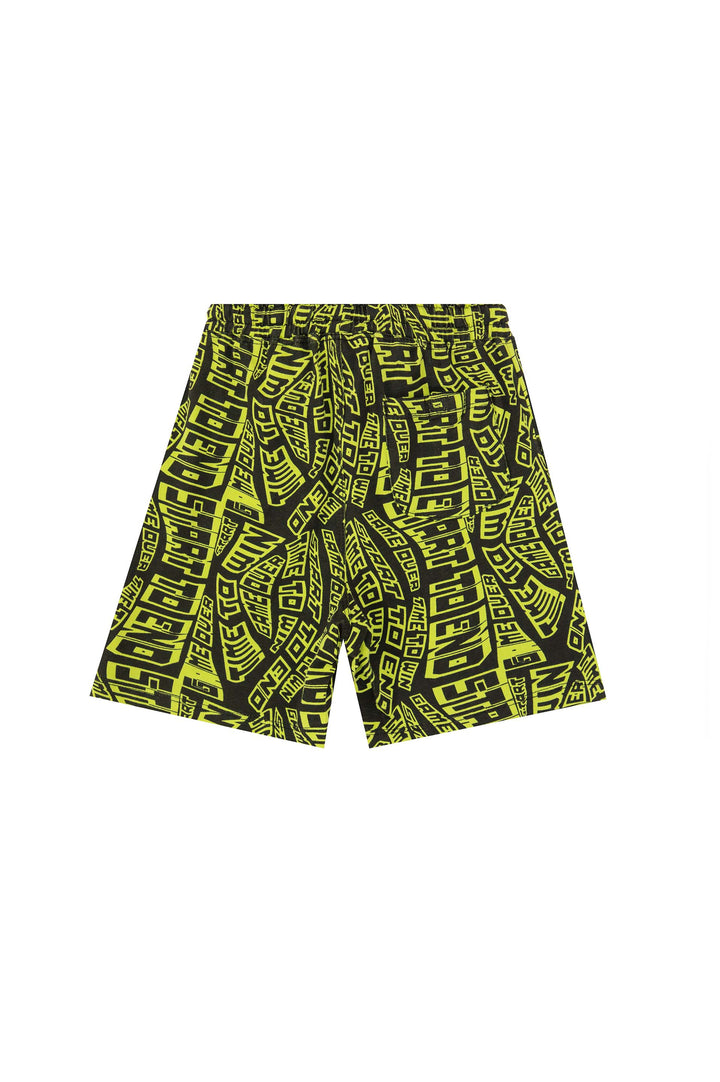 Printed Shorts Blue/Green