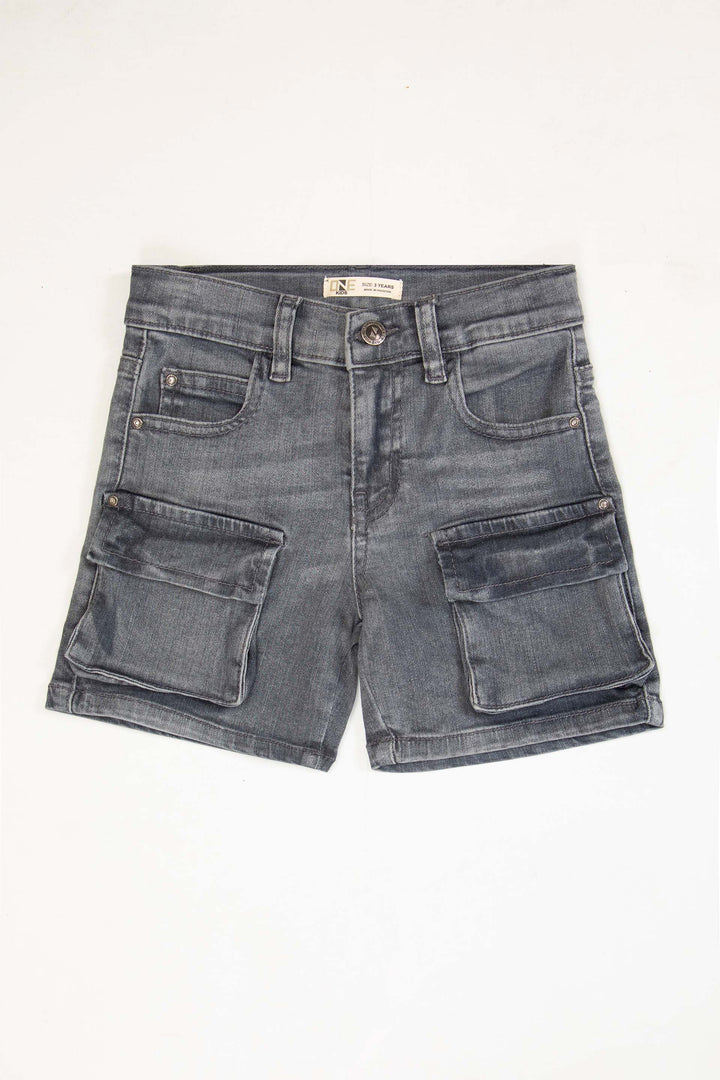 Cargo Denim Shorts