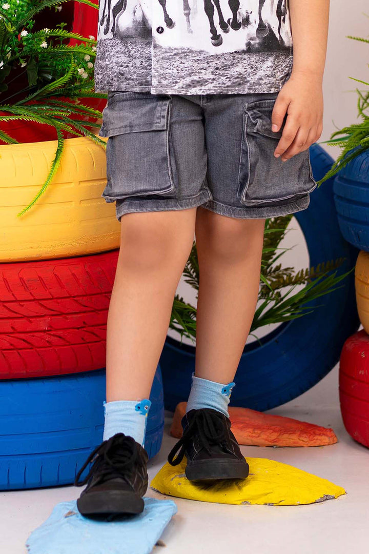 Cargo Denim Shorts