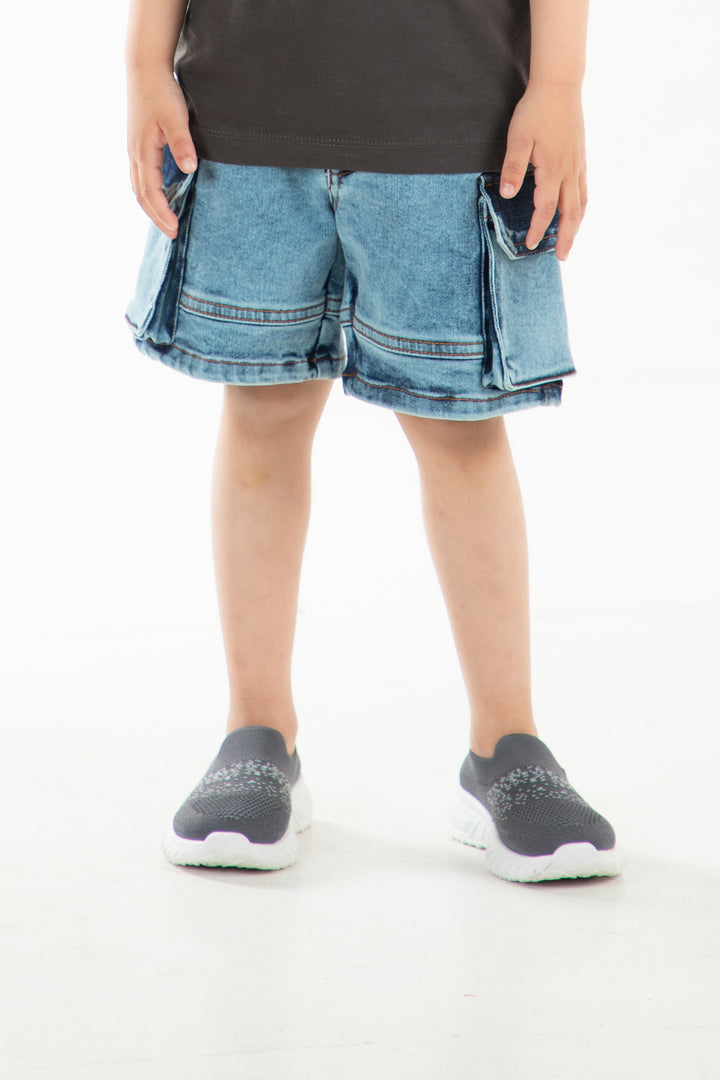 Denim Cargo Shorts