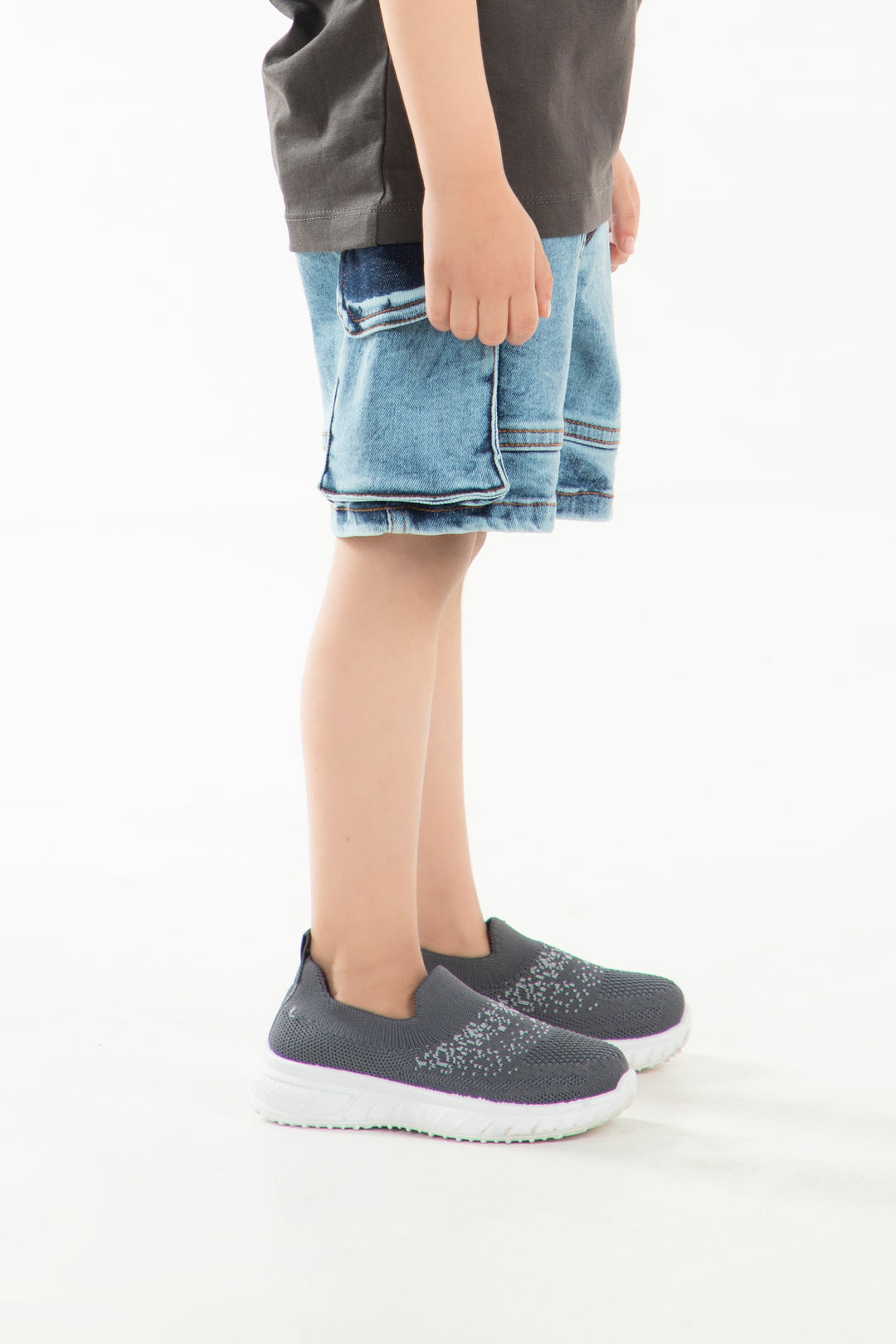 Denim Cargo Shorts