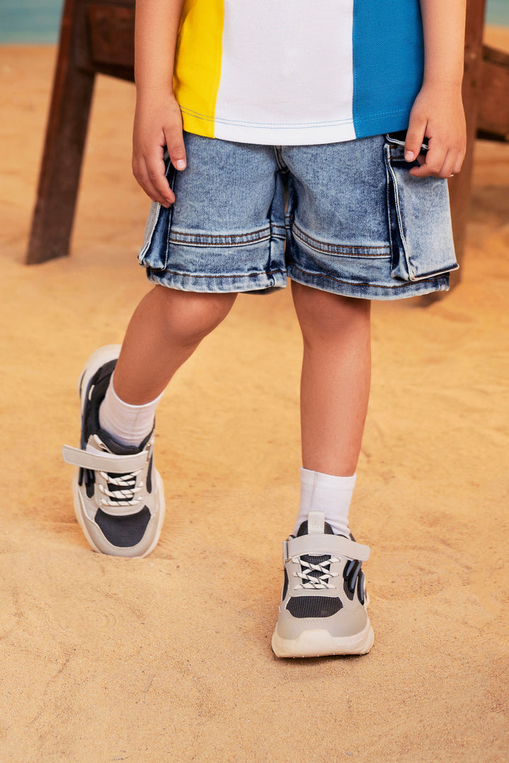 Denim Cargo Shorts