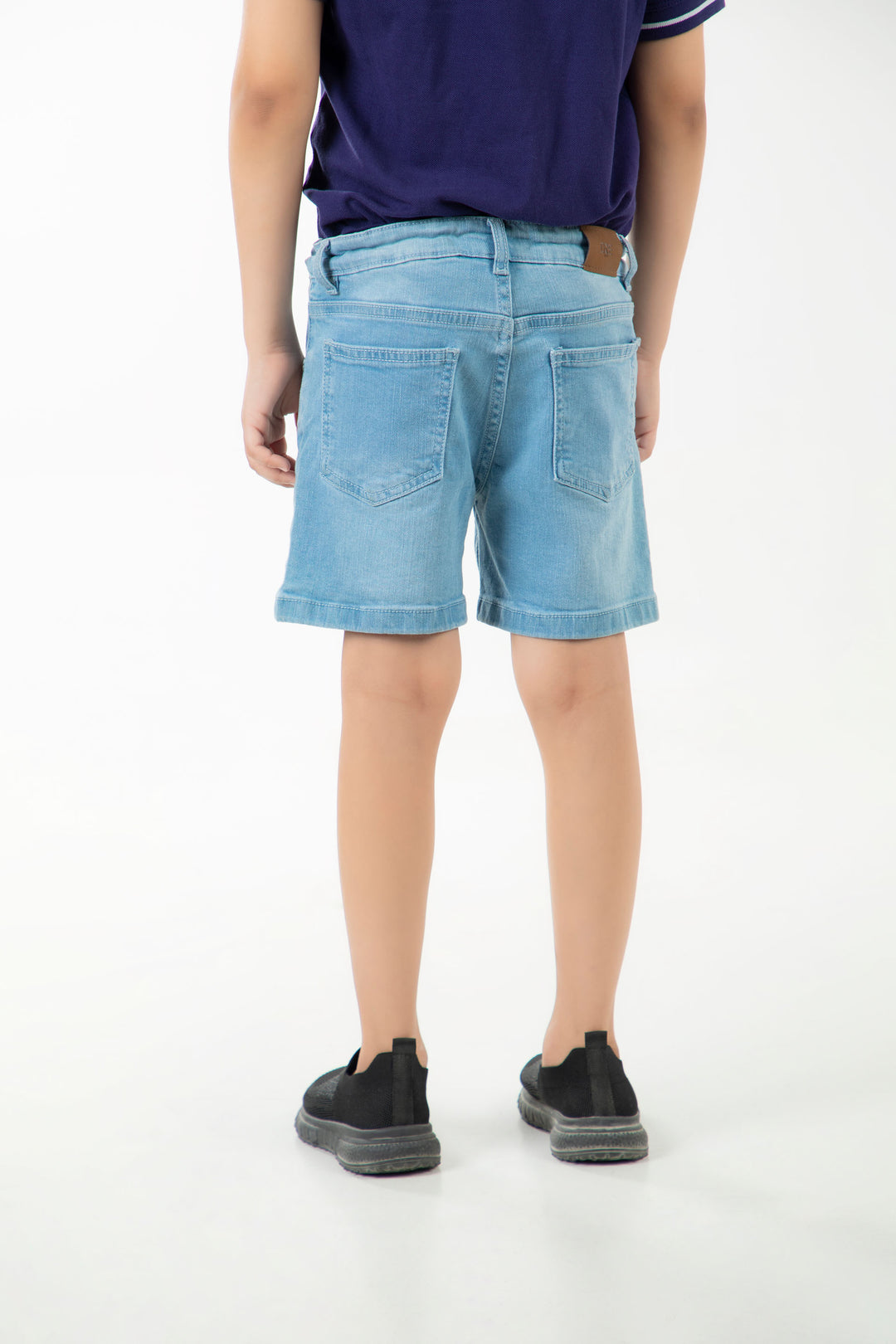 Graphic Denim Shorts