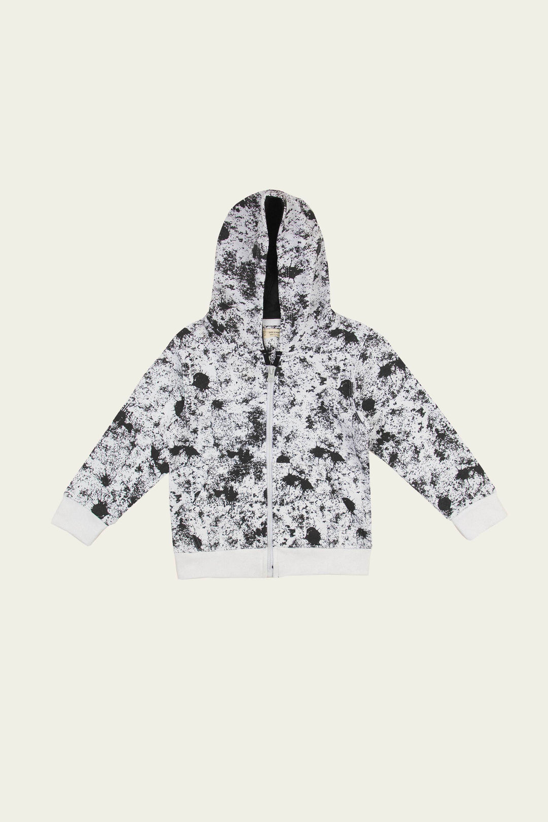 Splatter Hoodie Black/White