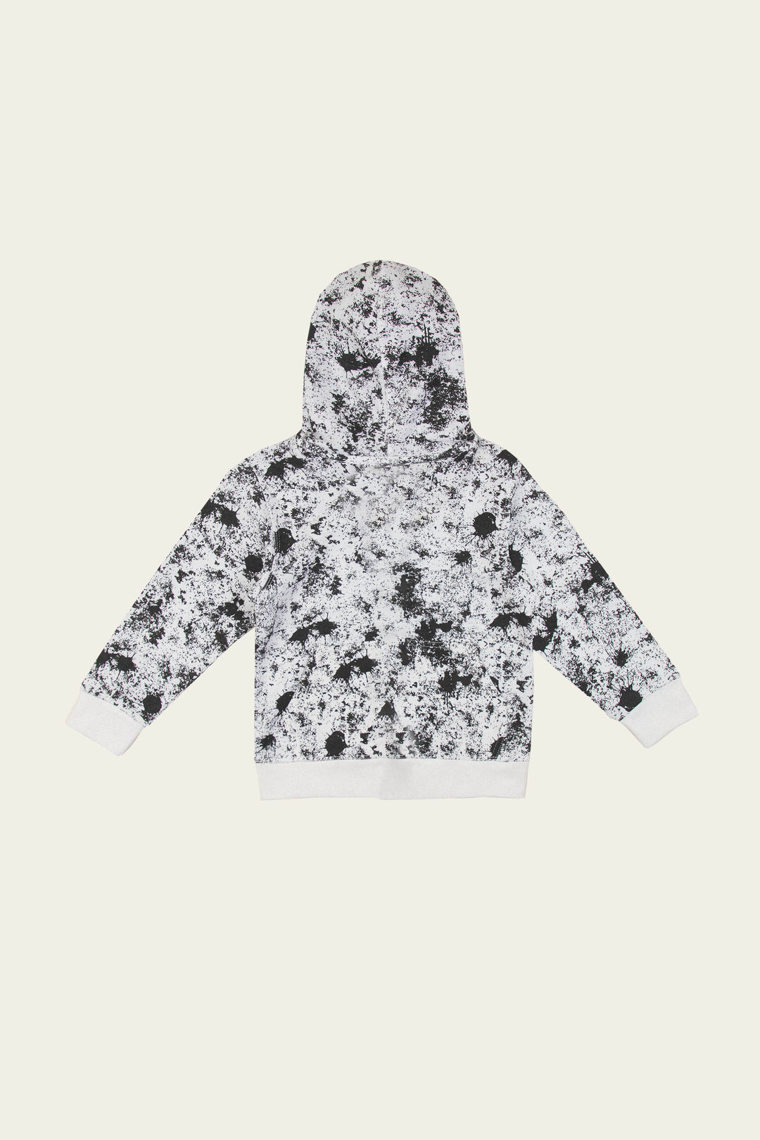 Splatter Hoodie Black/White