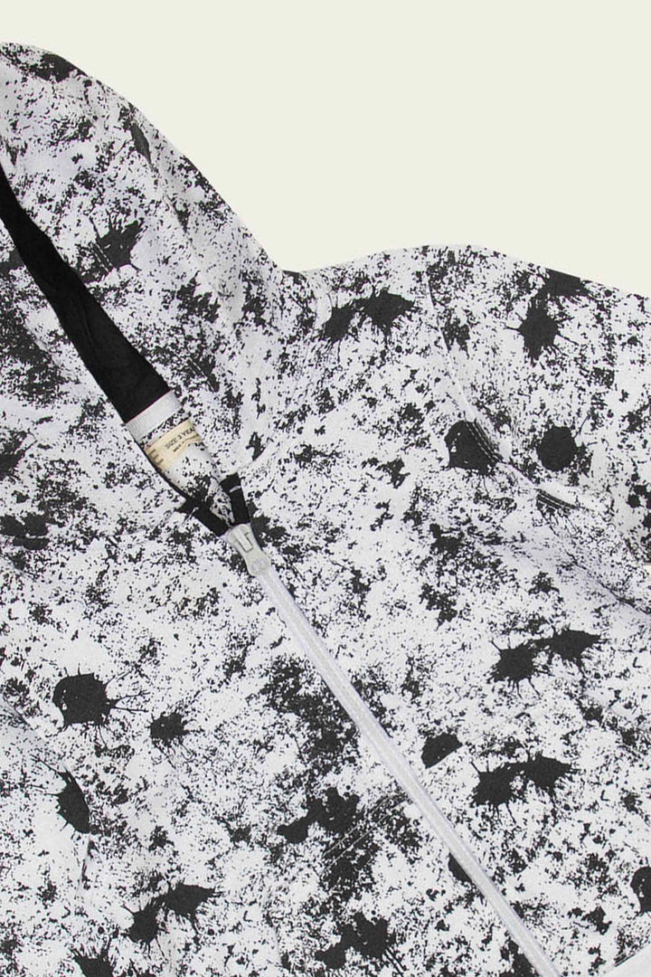 Splatter Hoodie Black/White