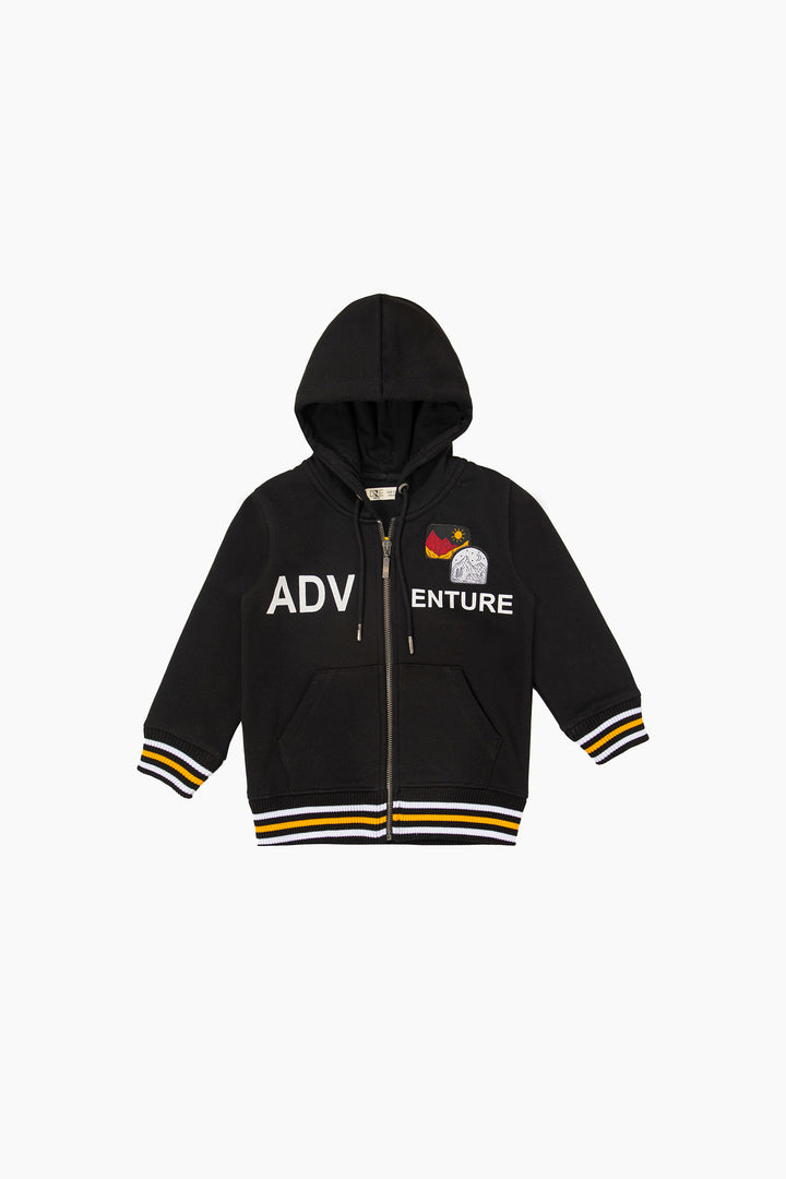Graphic Zipper Hoodie