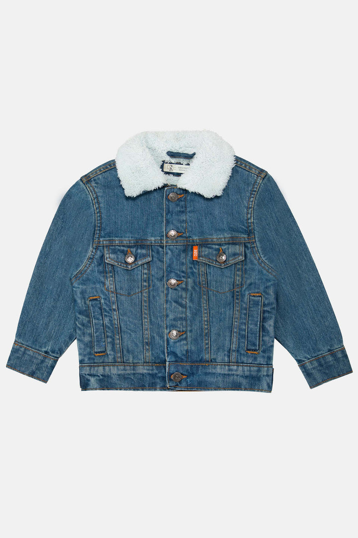 Denim Sherpa Jacket