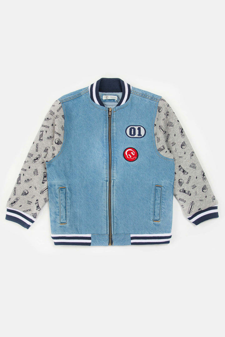 Varsity Denim Jacket