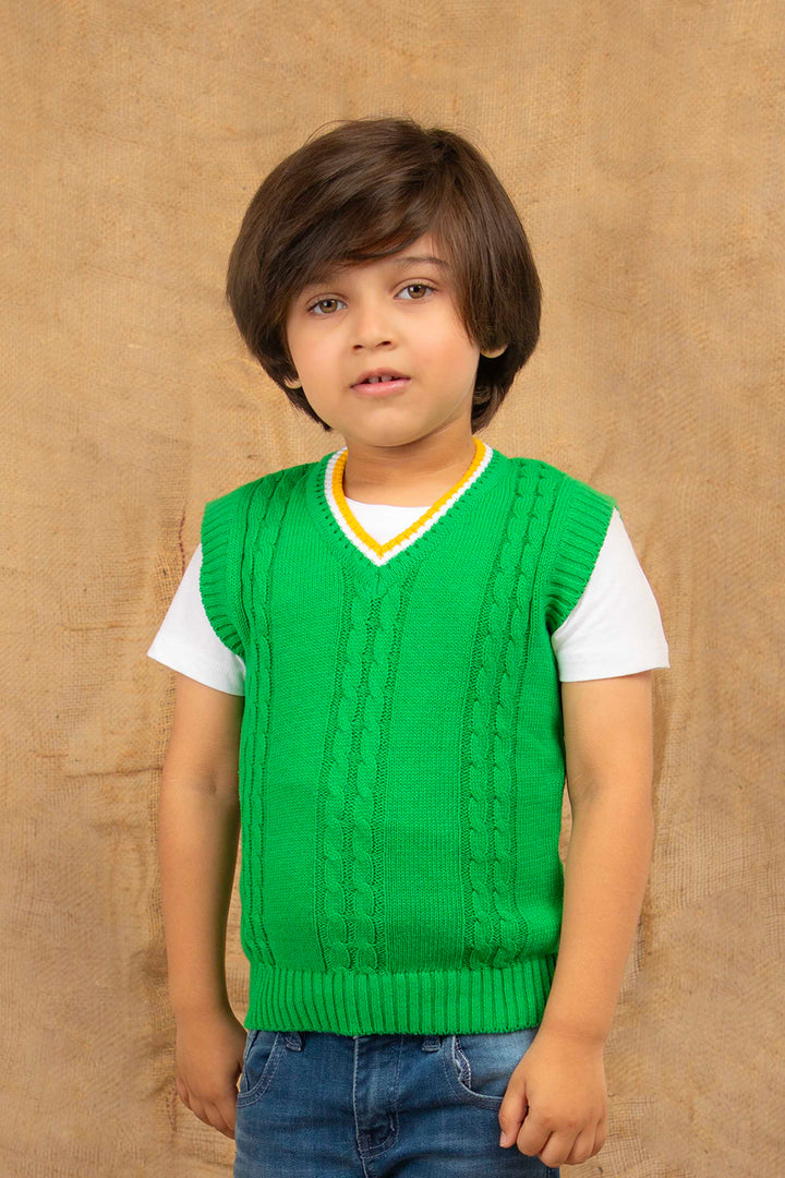 Sleeveless Sweater Green