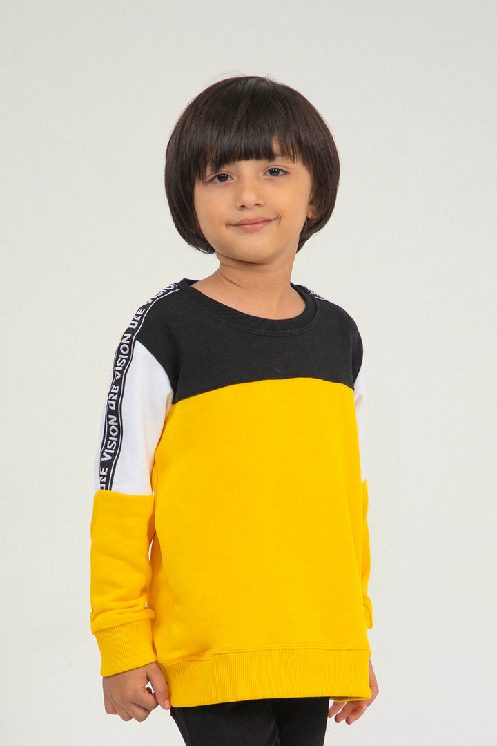 Tape Sweatshirt Mustard/Black