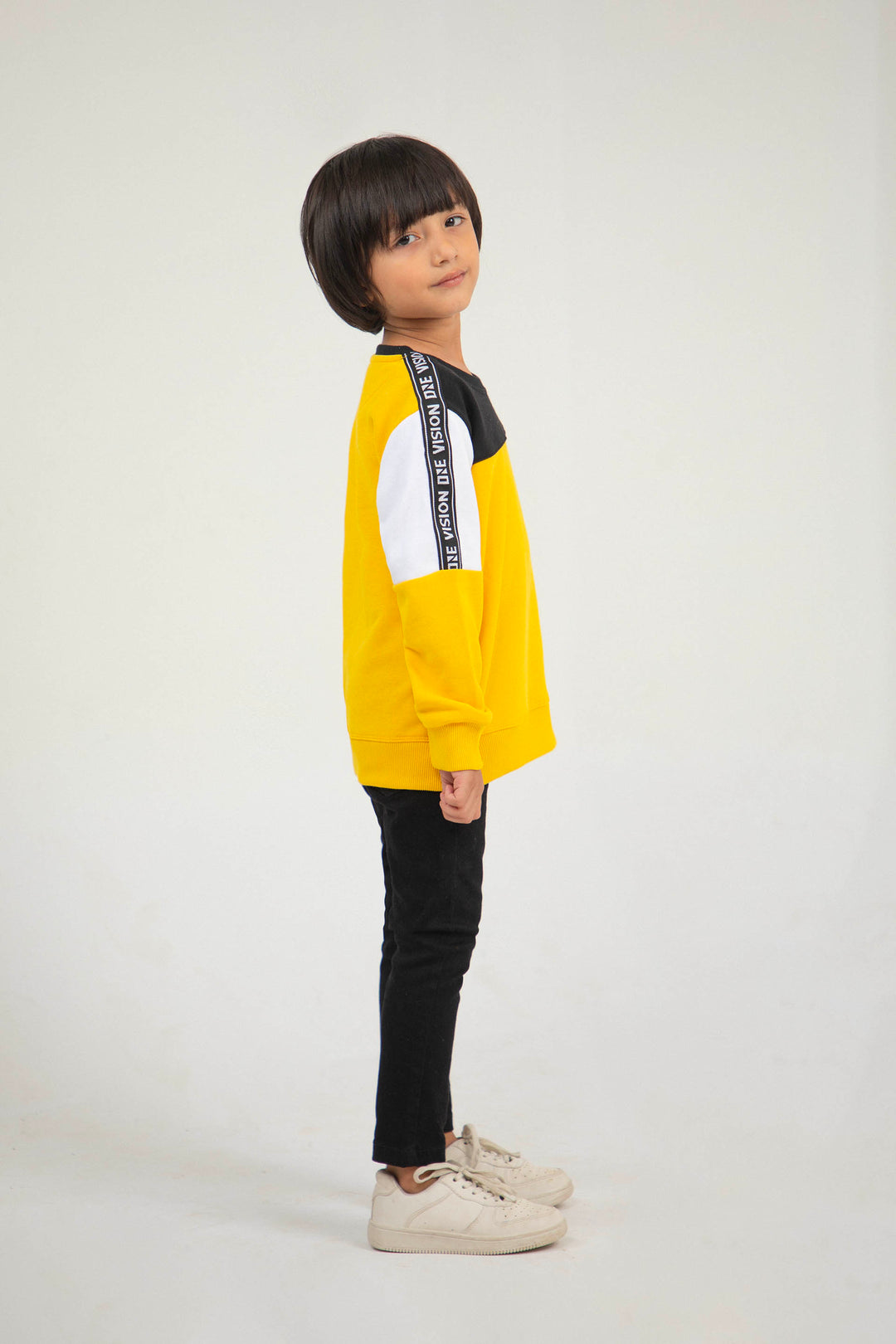 Tape Sweatshirt Mustard/Black