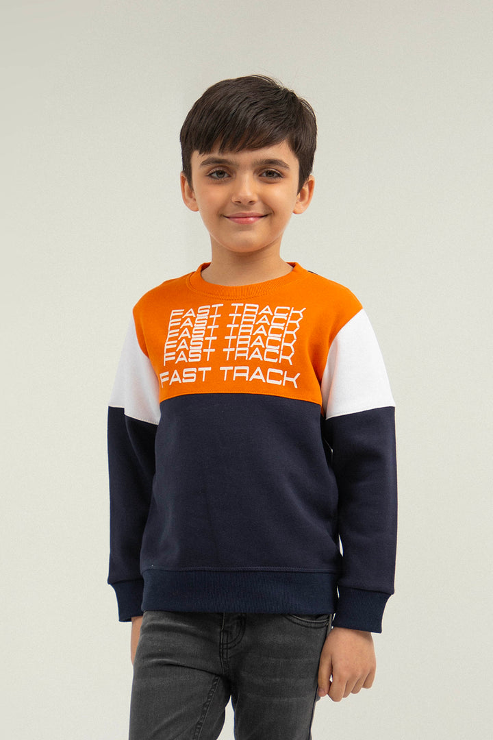 Track Sweatshirt Orange/Blue