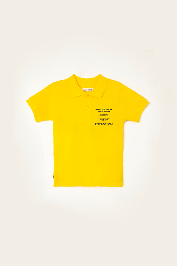 Text Polo Yellow