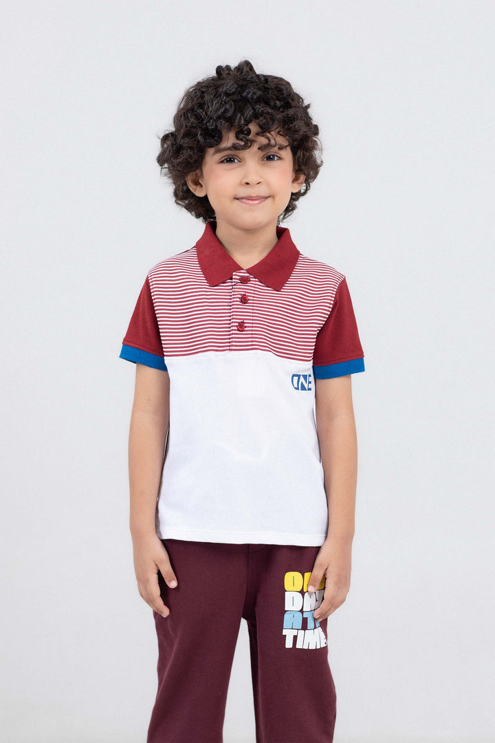 Stripe Panel Polo