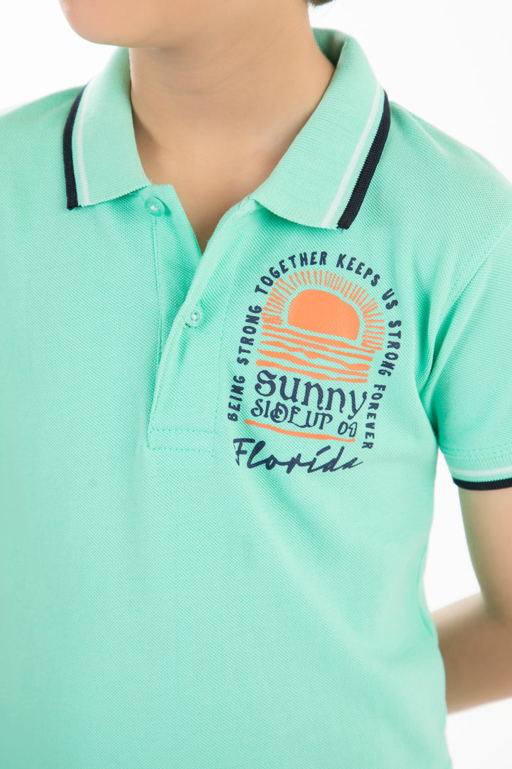 Beach Graphic Polo