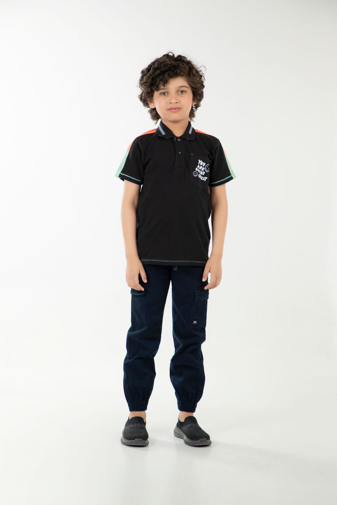 Contrasting Pocket Polo