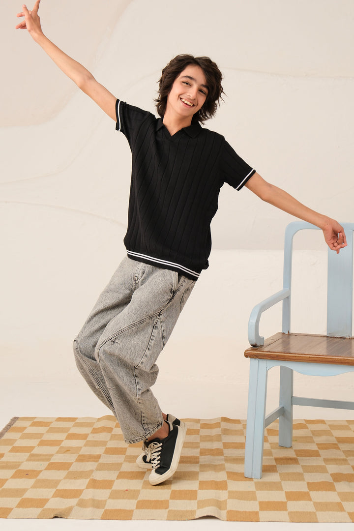 Sweater Knit Polo
