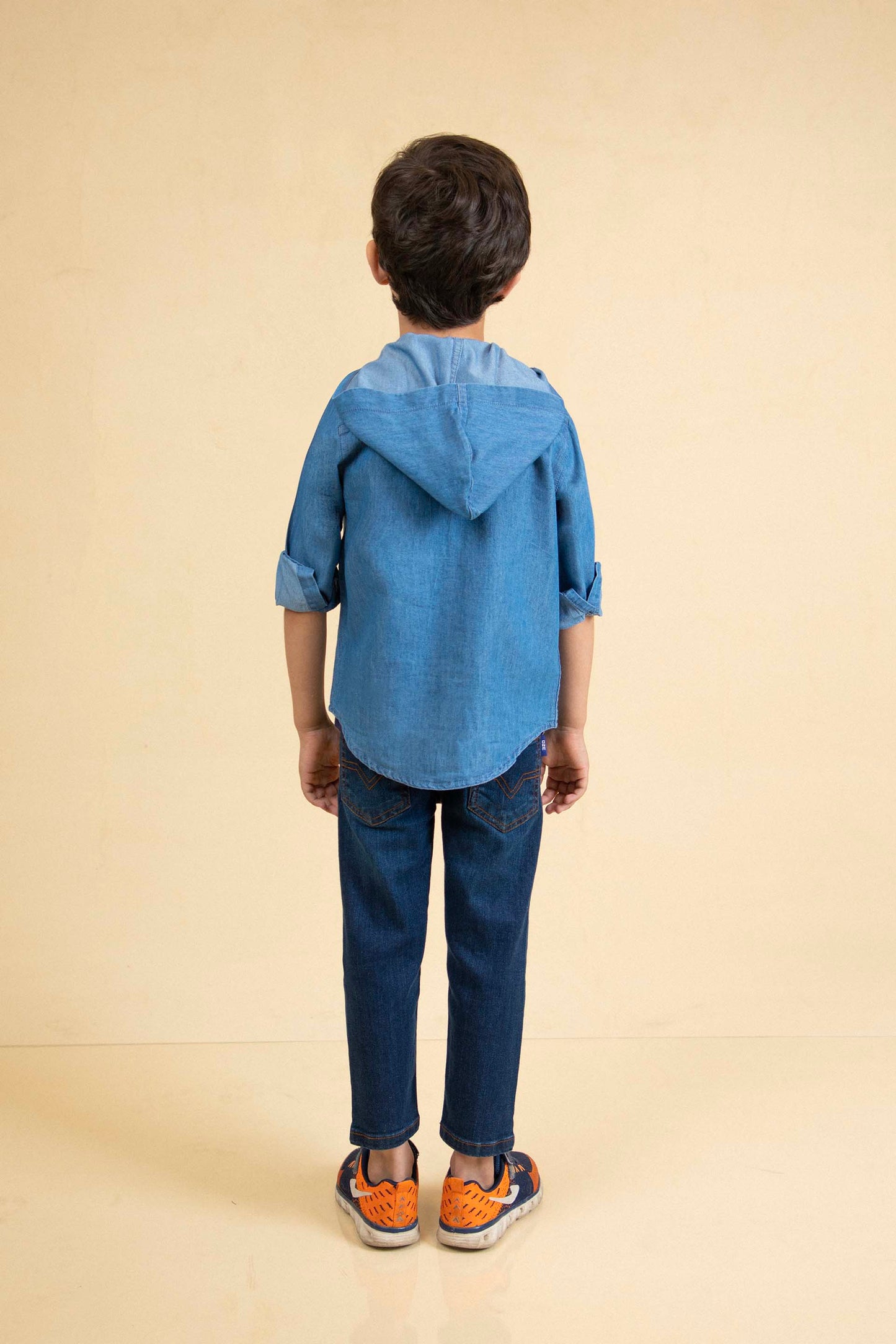 Hooded Shirt Blue