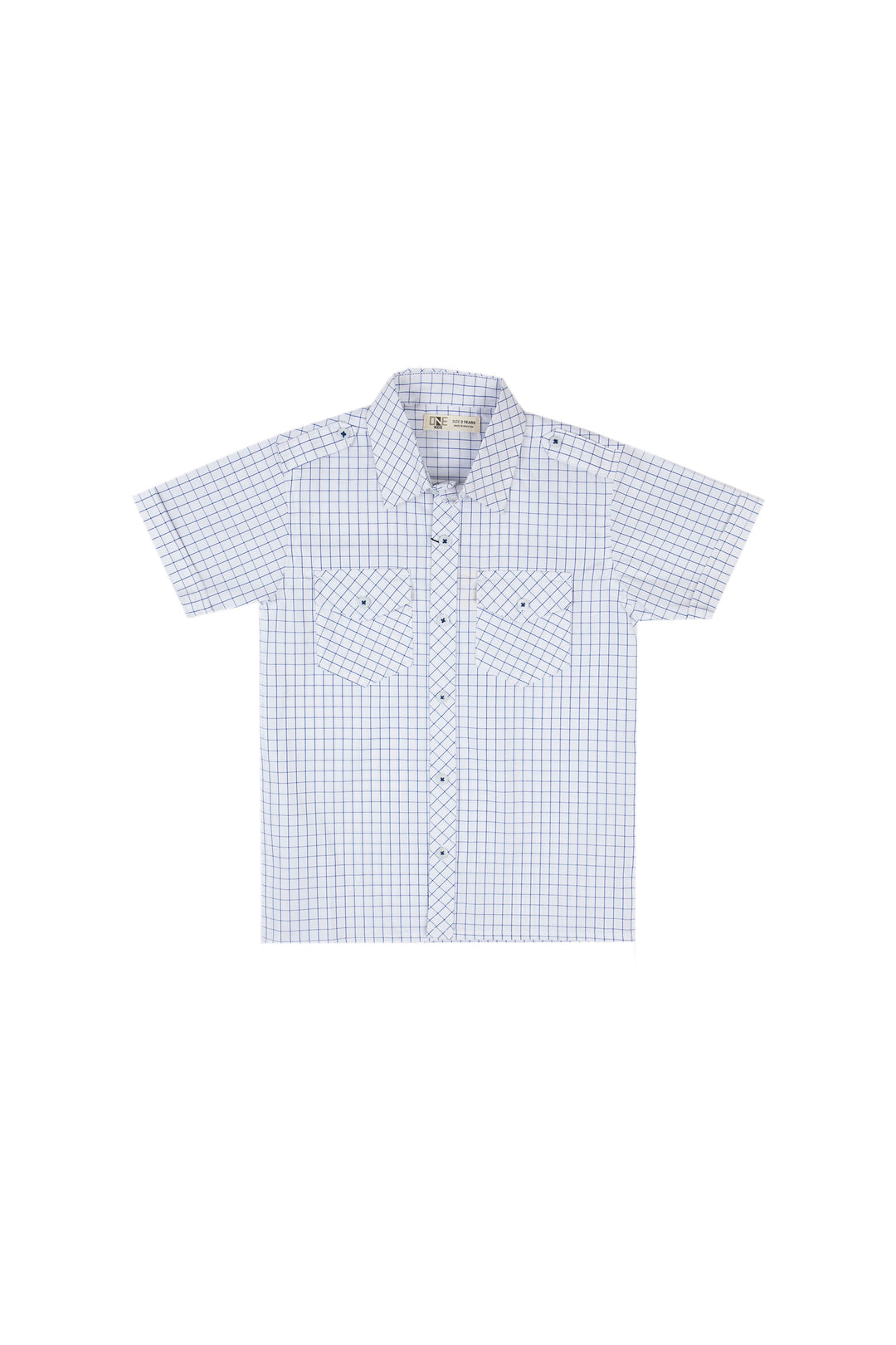 Check Shirt White