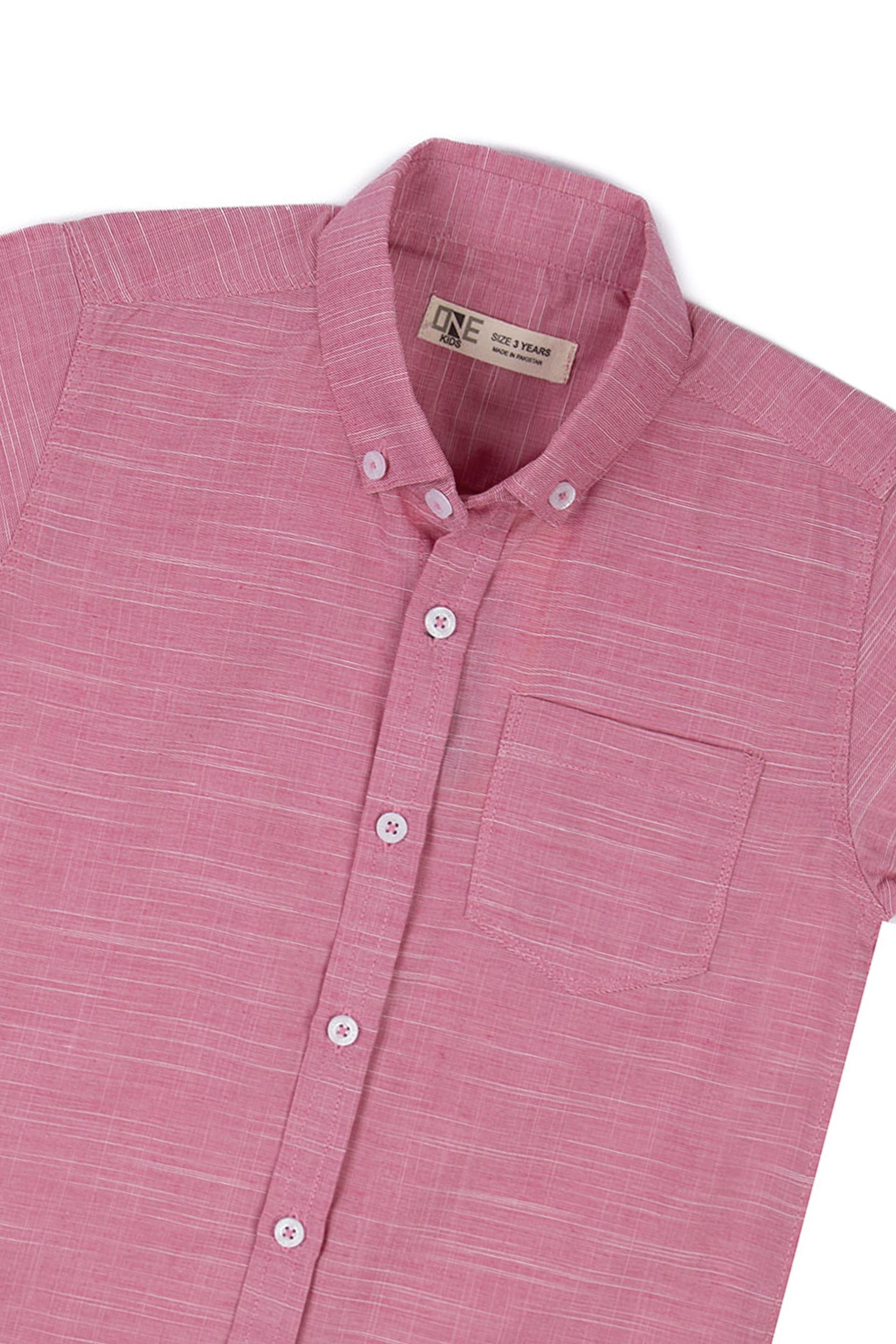 Piping Shirt Pink