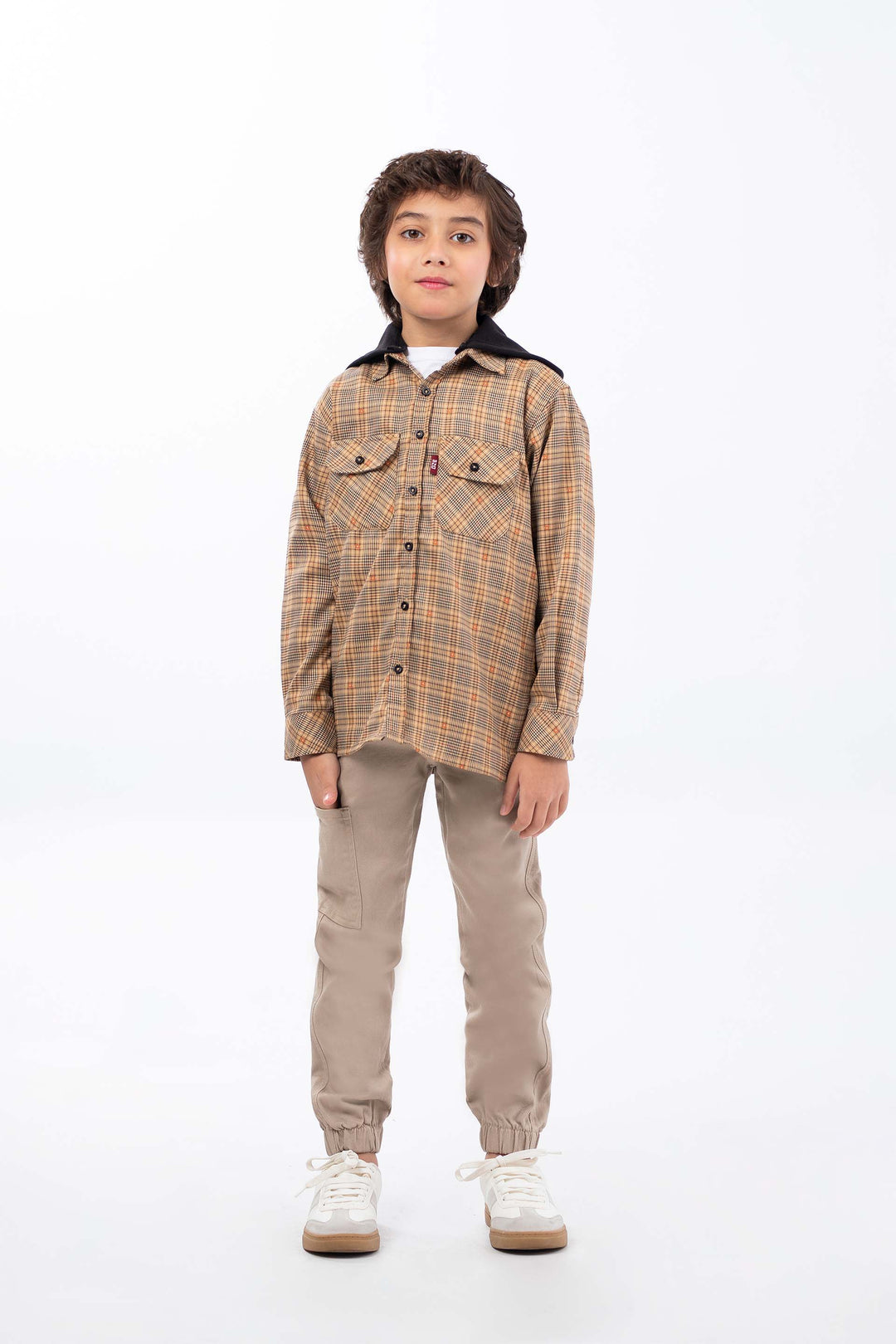 Hooded Check Shirt