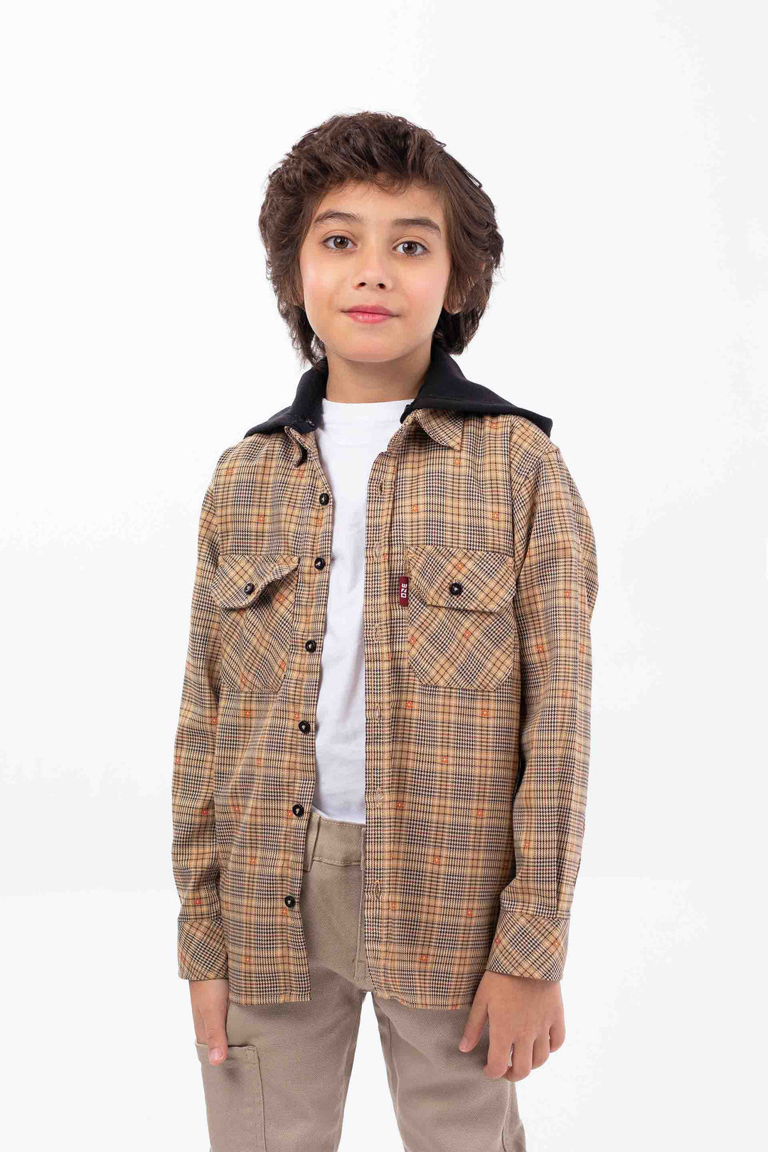 Hooded Check Shirt