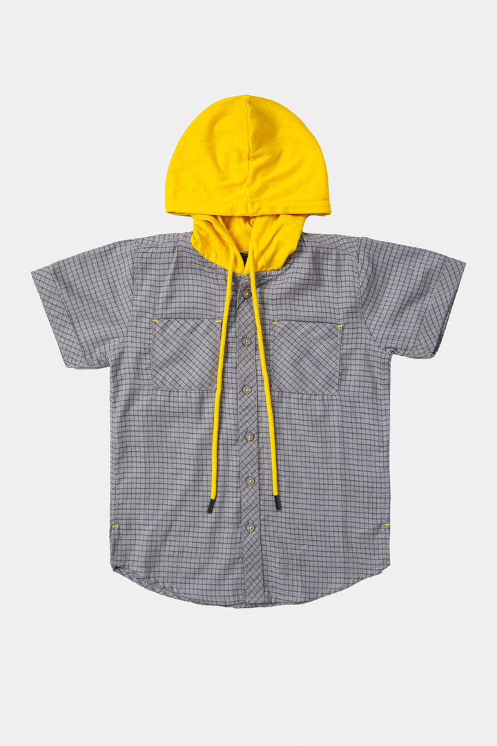 Hooded Check Shirt