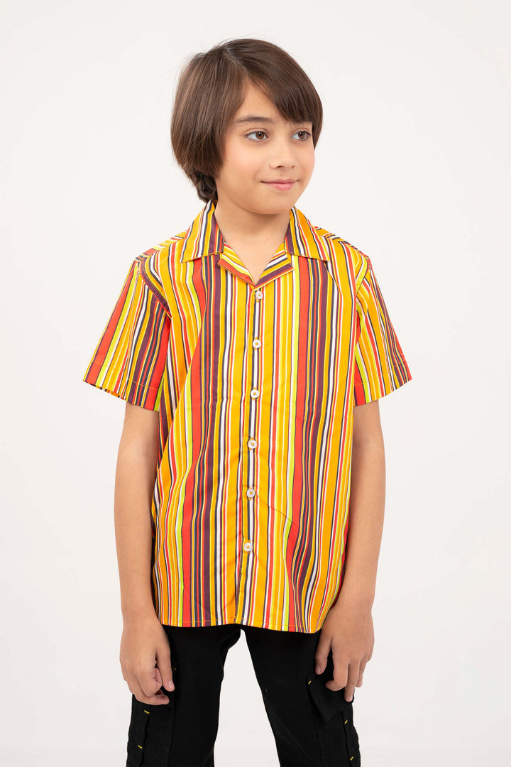 Stripe Cuban Shirt