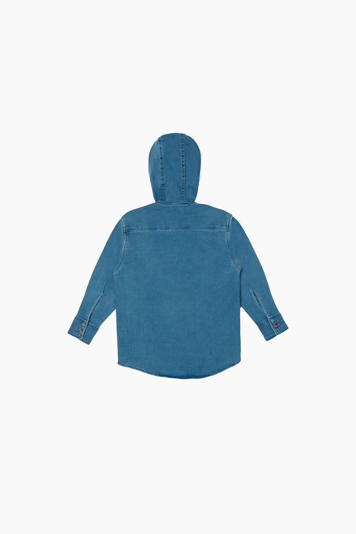 Hooded Denim Shirt