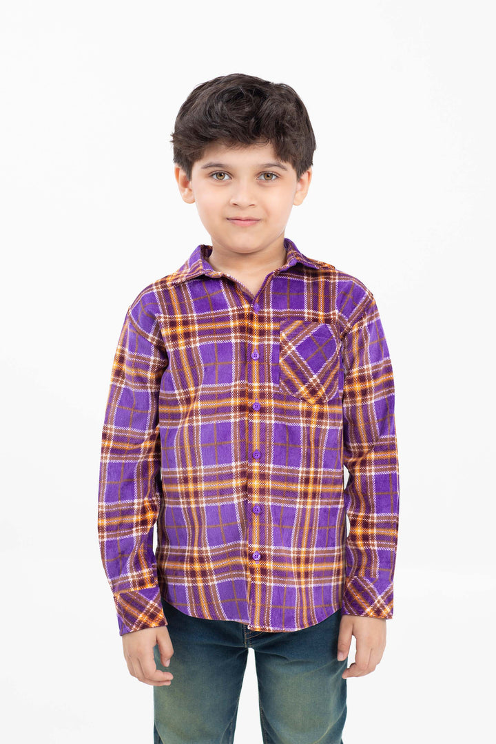Corduroy Check Shirt