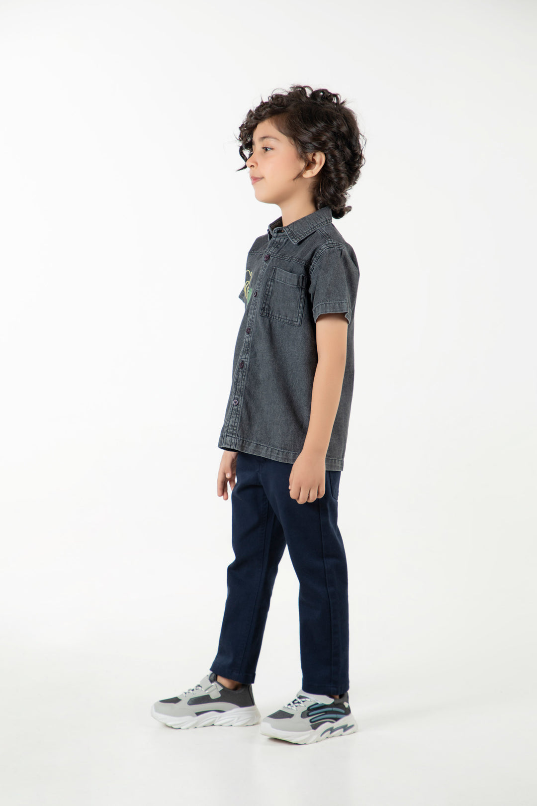 Embroidered Denim Shirt