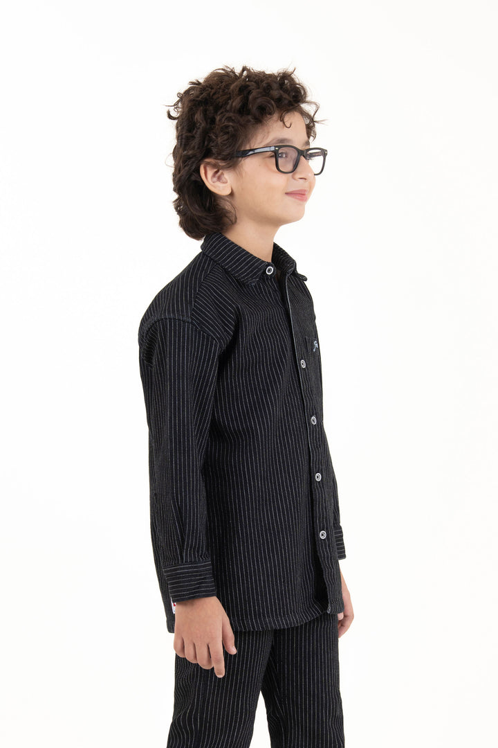 Drop Shoulder Denim Shirt