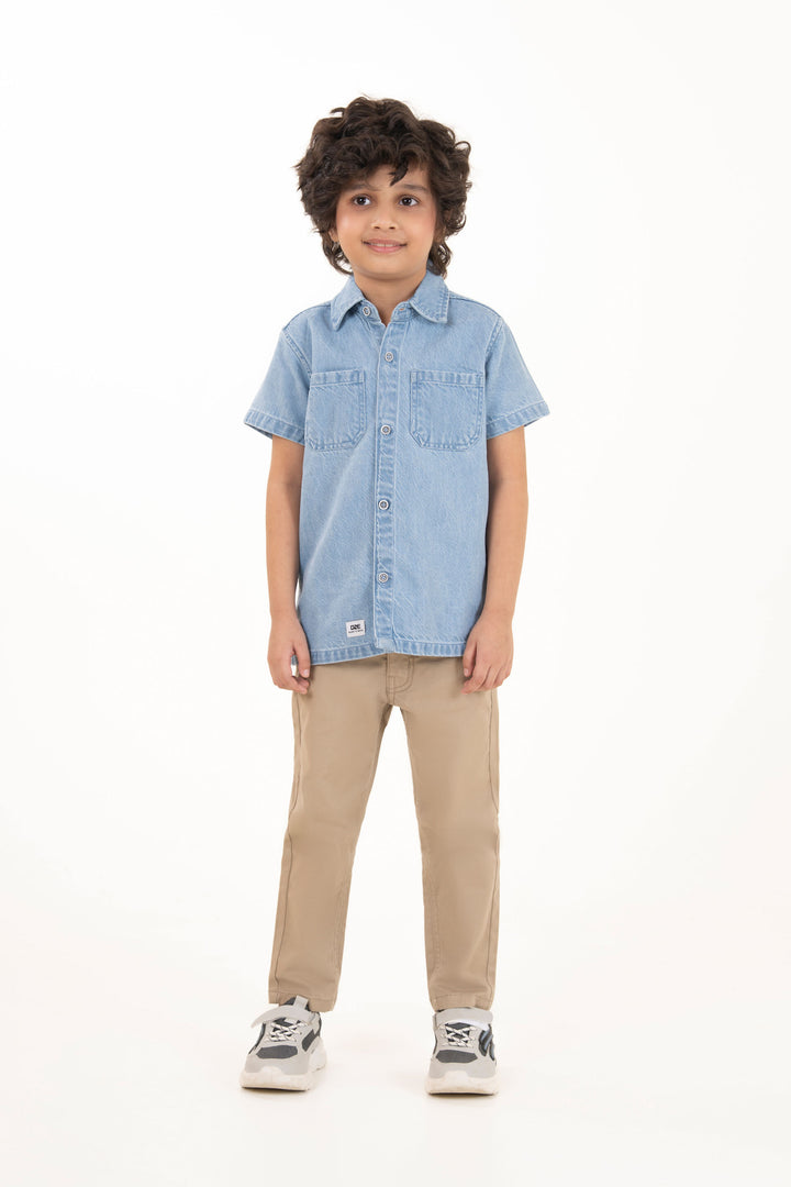 Denim applique Shirt