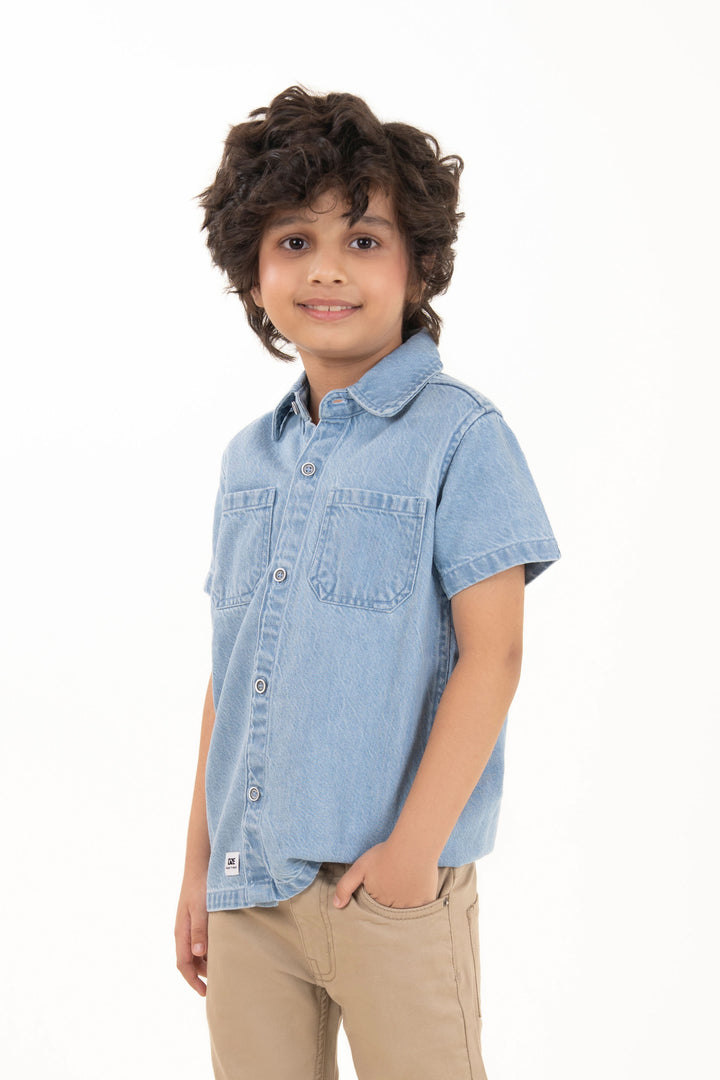 Denim applique Shirt