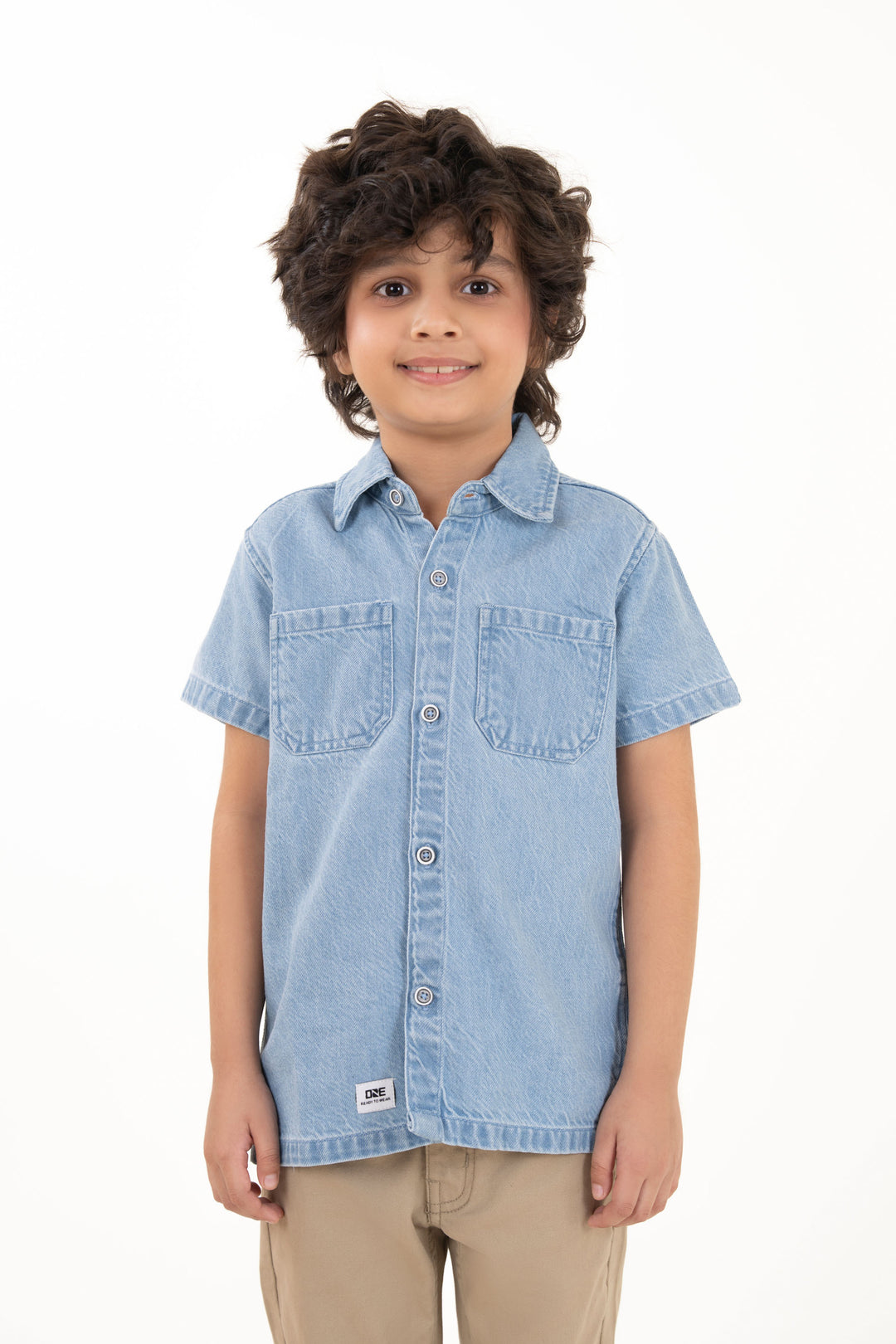 Denim applique Shirt
